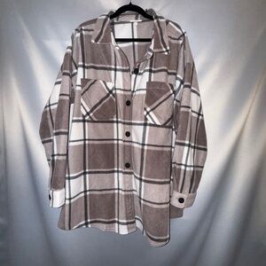 Plus Size Wilder Plaid Fleece Shacket